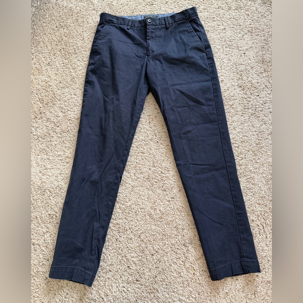 Banana Republic Navy Straight Chinos